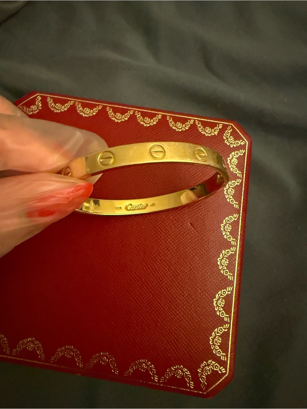 Cartier Love 18K Yellow Gold Bracelet 16